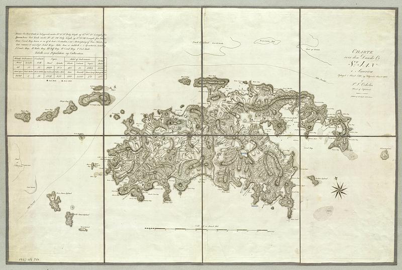 Charte over den Danske Øe St: Jan i America