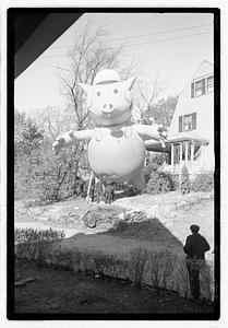 Giant pig character balloon