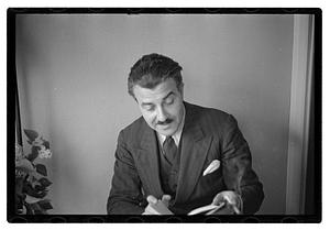 Pops Arthur Fiedler at home