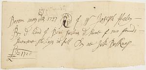 Receipt of payment