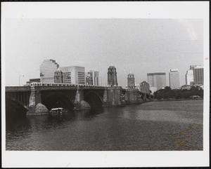 Boston skyline across the river