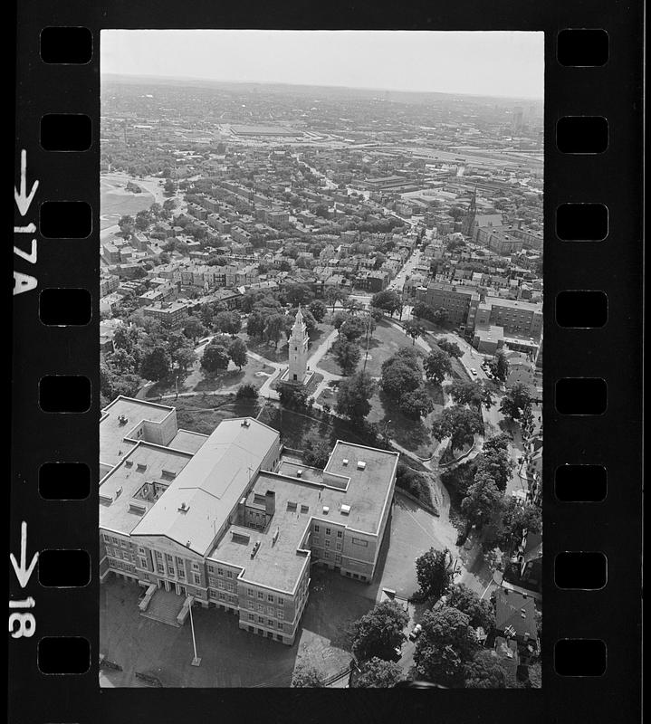 South Boston High School aerial view