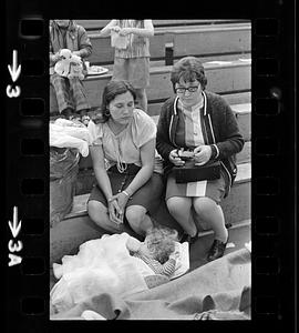 Chelsea Fire survivors at shelter, Chelsea, MA
