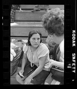 Chelsea Fire survivors at shelter, Chelsea, MA
