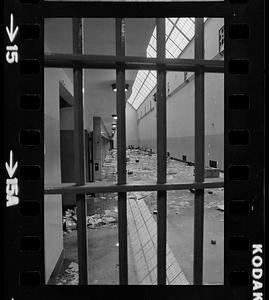 Aftermath of cell block riot, Walpole State Prison