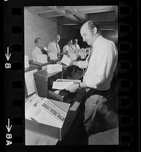 Ballots prepared for Election Day, Boston