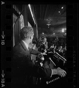 Mayor Kevin White on election night, Boston