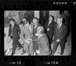 House Speaker David Bartley and well-wishers after favorable State House vote, Boston
