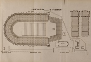 Blue book of Newton ... containing lists of the leading residents, societies, etc. with street directory and new map. - Harvard Stadium Map - -