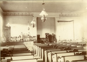 Buckland 1st Congregational Church Sanctuary, Buckland, Mass., circa 1900
