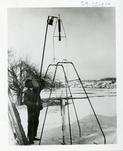 Igniting the First Liquid-fueled Rocket, Auburn, Massachusetts, 1926