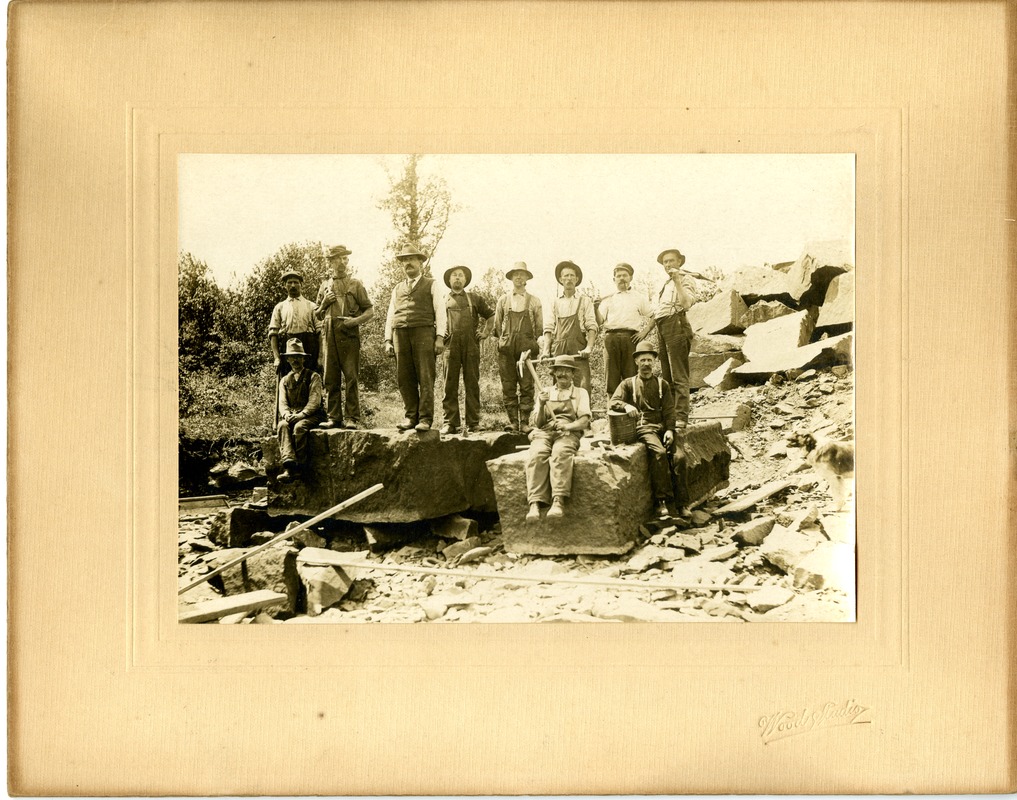 East Longmeadow quarrymen at unknown quarry
