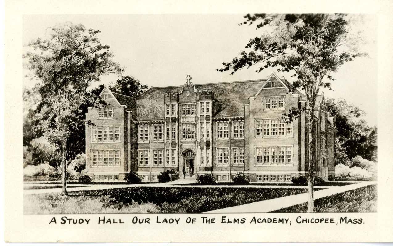 A Study Hall Our Lady of the Elms Academy, Chicopee, Mass