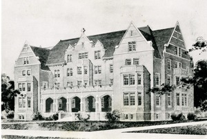 Architect's Drawing of O'Leary Hall Dormitory