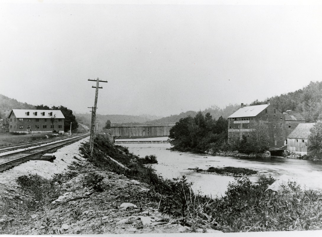 Spillway and Bridge, View from Railroad Tracks, Erving, Mass. Digital