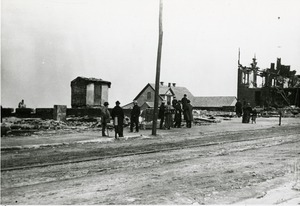 Fire 6, Main Street Hopkinton after fire 1900