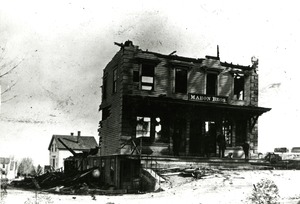 Fire 8, Mahon Bros. after 1882 fire, Hopkinton Massachusetts