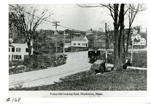 Poseyville looking east, Hopkinton, ca 1880