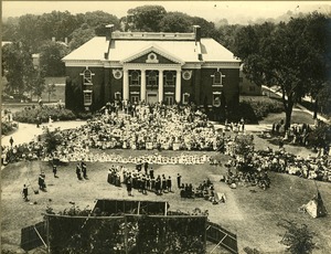 Pageant Exhibition Panel 29 - The Audience at the Lancaster Massachusetts 1912 Fourth of July pageant
