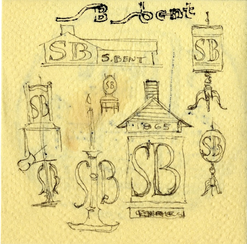 S. Bent & Brothers, Inc. napkin sketches -back