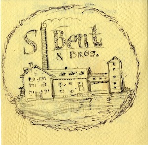 S. Bent & Brothers, Inc. napkin sketches -front