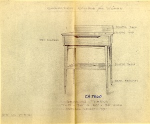 Serving Table for the Connecticut College for Women