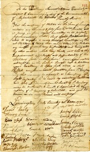 Petition from the inhabitants of the town of Limington for a light infantry company, October 31, 1795