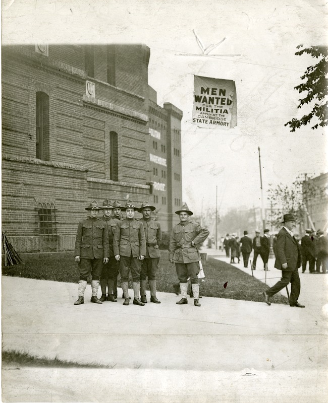 Recruiting at the State Armory in Cambridge Massachusetts, 1916