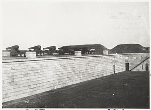 Ft. Independence, Castle Island, S. Boston. Photo of gun emplacement