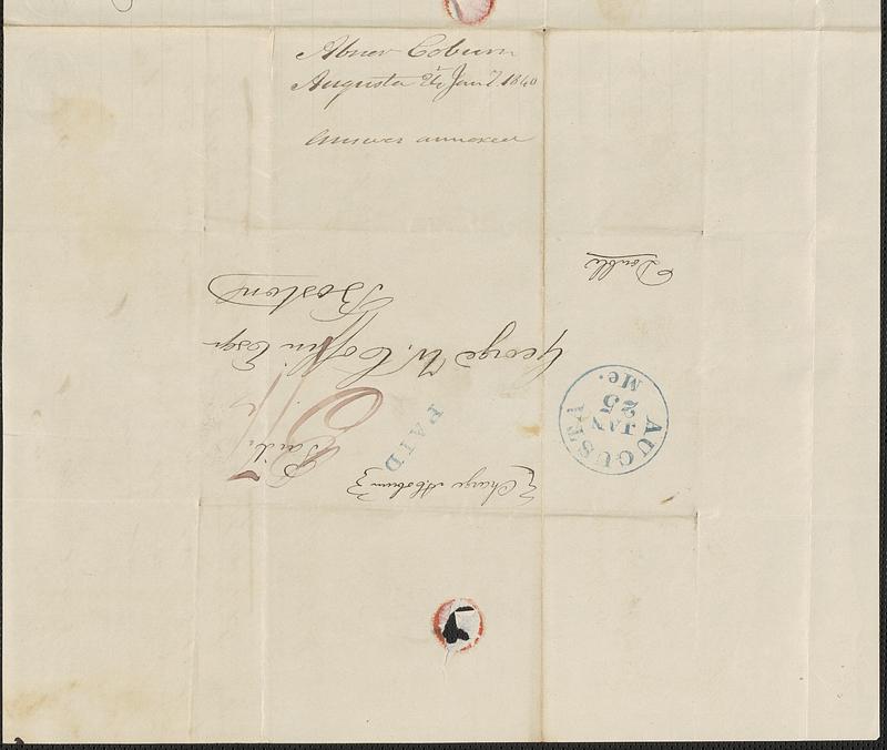 Abner Coburn to George Coffin, 24 January 1840