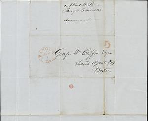 Albert W. Paine to George Coffin, 31 March 1846