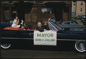 Mayor John Collins in Bunker Hill Day parade, Charlestown, Boston