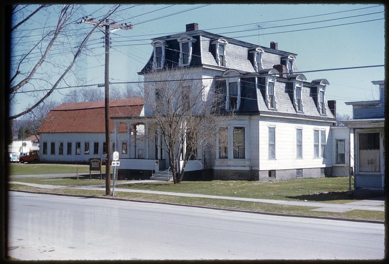 White building, possibly church