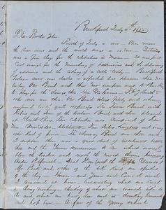 Letter from Zadoc Long to John D. Long, July 5, 1855