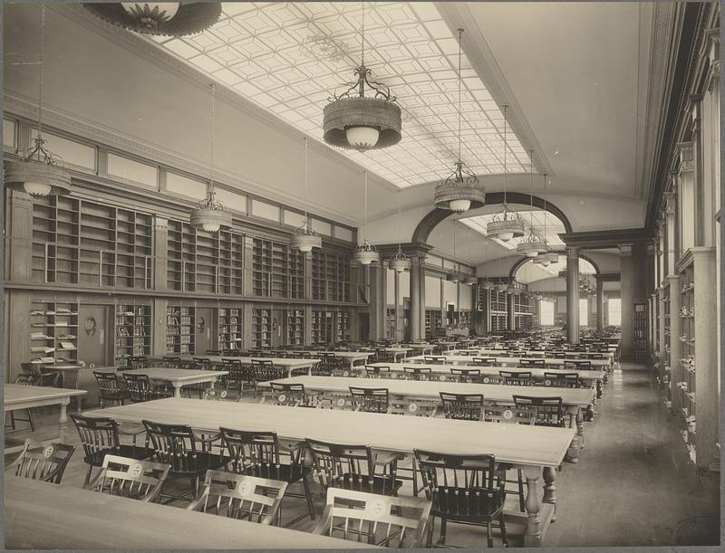 Harvard University, Baker Business Library, reading room Digital