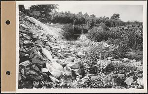 Contract No. 19, Dam and Substructure of Ware River Intake Works at Shaft 8, Wachusett-Coldbrook Tunnel, Barre, outlet from pond, Shaft 8, Barre, Mass., Jul. 29, 1929