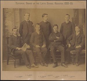 Editorial Board of the Latin School Register, 1888-89
