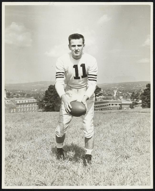 Gene Schiller - Holy Cross '54 - Halfback & Quarterback - Scotch Plains, N.J. St. Benedict's Prep - 5'11" - 165 lbs - 20 yrs - starter as a soph.