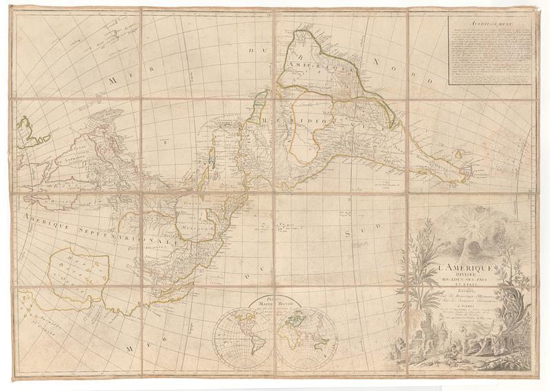 L'Amerique divisee en tous ses pays et etats dressee sur de nouveaux memoires et sur les dernieres observations