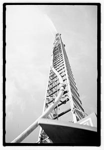 Fire truck and ladder