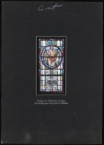 Design for baptistry window, Saint Margaret Mary Church, Worcester - cut