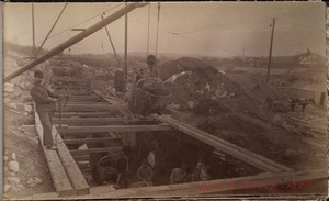Sudbury Department, Hopkinton Dam, trench, Ashland, Mass., 1890