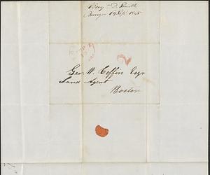 Benjamin D. Smith to George Coffin, 14 September 1845