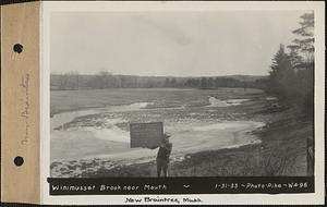 Winimusset Brook near mouth, New Braintree, Mass., Jan. 31, 1933