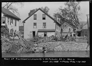 Rear of Siarkiewicz property, 30 Pulaski Street, Ware, Mass., Sep 27, 1938