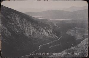 View from Delphi looking towards Itea. Delphi