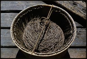 Rope in basket