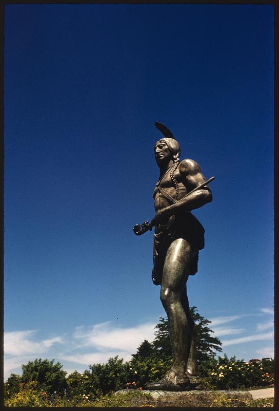 Chief Massasoit statue, Salt Lake City, Utah - Digital Commonwealth