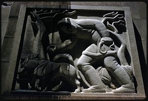 Mail Delivery North relief sculpture by Edmond Amateis, U.S. Court House and Post Office Building, Philadelphia, Pennsylvania