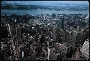Elevated view of Manhattan, New York from Empire State Building